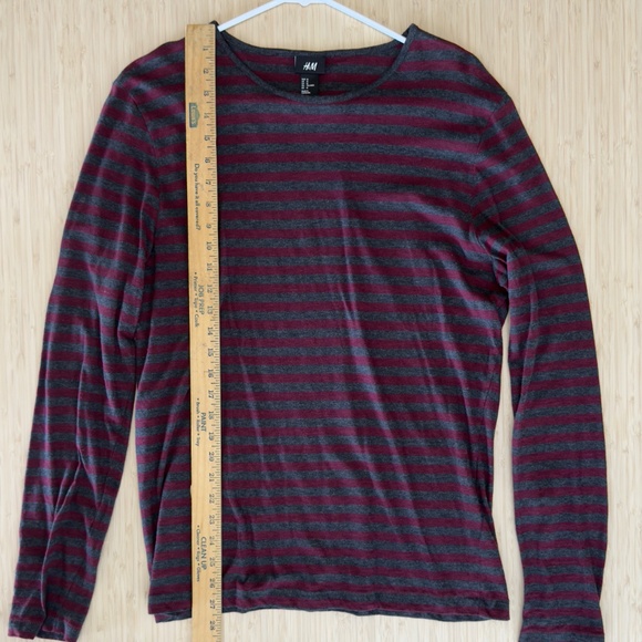 H&M Stripped Long sleeve shirt - size Medium - Picture 2 of 7